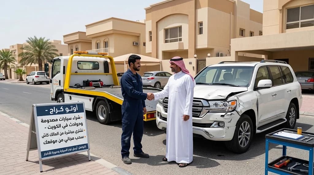 شراء سيارات مصدومة وحوادث في الكويت