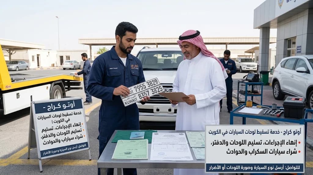تسقيط لوحات السيارة الكويت